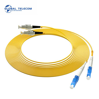 cabo de remendo da fibra ótica de 65dB APC, palavra simples do PVC e cabo de fibra ótica frente e verso